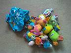 small pile of baby toys- 0-6 months