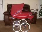 Silver Cross Dolls Coachbuilt Pram Oberon Burgundy.....