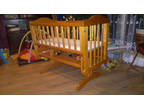 mothercare swinging crib with matress