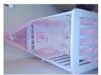 mothercare Gliding Crib. White mothercare gliding crib....