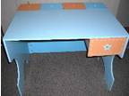 LOVELY DESK by Verbaudet in blue and orange.Measures....