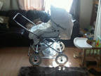 Babystyle Lux Cream Leather Pram..... No Reserve