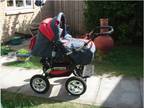 BabyLux 2in1 pram/pushchair,  red/grey,  lovely condition