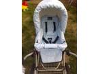 Baby Blue Leather Pram