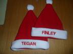 personalised baby snta hat